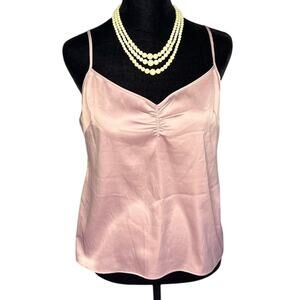 Victoria’s Secret Mauve Satin Cami Ruched V-Neck Coquette Whimsigoth